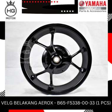 VELK PELEK BELAKANG MOTOR AEROX 155 HITAM ORI YAMAHA B65-F5338-00-33