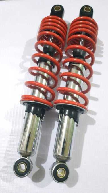 SHOCK BELAKANG SUPRA X 125 - SMASH 340 mm MERAH HIGH QUALITY