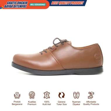 Bradley's Houbis Low Brown Sepatu Kulit Asli 45
