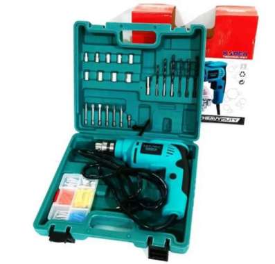 Mesin Bor Tangan Listrik 10mm Set Mata Bor Komplit Nrt Pro 450 HD Set