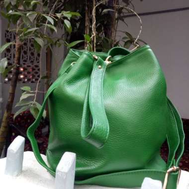 MIVASO Tas Kulit Garut Papirut SDL057 Kuning Kunyit