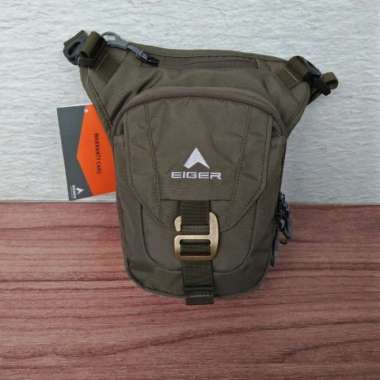 TAS PAHA EIGER 7403 MILITANT OLIVE LEGPACK EIGER Hitam