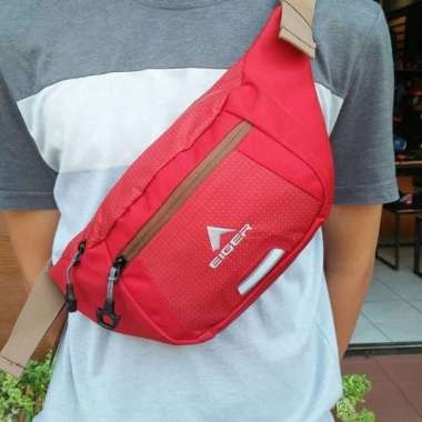 Waistbag Eiger Gradient L 1F Tas Pinggang Tas selempang eiger original Merah