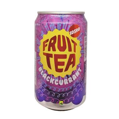 Sosro FRUIT TEA - Minuman Teh Rasa Buah - 318 ml KALENG BLACKCURRANT