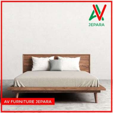 RANJANG TEMPAT TIDUR KAYU JATI - DIPAN TIDUR MINIMALIS JATI 160X200