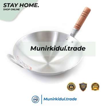 PROMO WAJAN KUALI PENGGORENGAN GAGANG KAYU EDEA 34 CM NO.16 MURAH