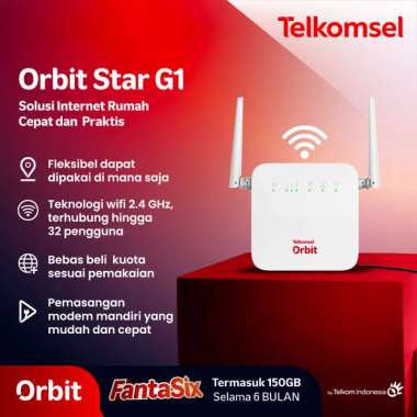 Telkomsel Orbit Star G1 Modem WiFi 4G - Cepat dan Praktis