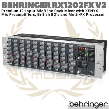 BEHRINGER EURORACK PRO RX1202FX V2 12 Channel | Mixer Multi FX RX1202