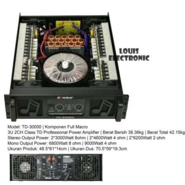 Power Bison Professional Power dBvoice TD-30000 TD30000 2Ch Class TD ORIGINAL