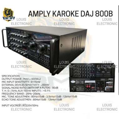 Power Amplifier Karaoke BMA DAJ 800B DAJ800B USB Bluetooth Equalizer 400 Watt ORIGINAL