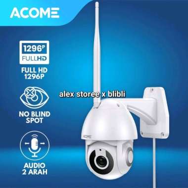 Acome APC02 CCTV WiFi Smart IP Camera Outdoor Tahan Air Full HD PTZ Audio Kamera