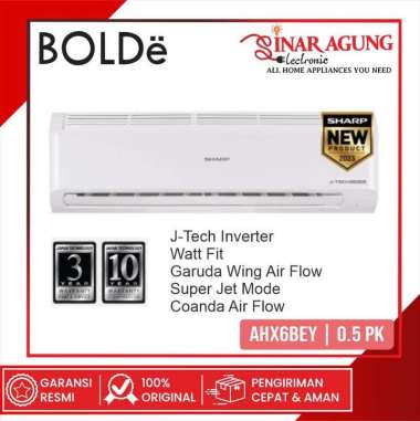 AC SHARP AHX6BEY / AHX-6BEY INVERTER 1/2PK / 0.5PK GARANSI RESMI -