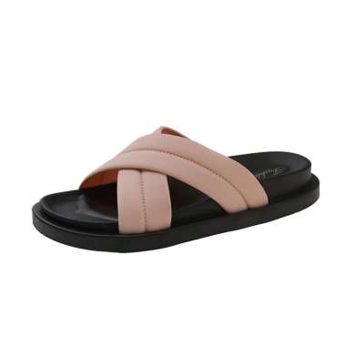 OEM SK-S61 Sendal Silang Wanita Kekinian / Sendal Korea Anti Licin / Sandal Tali Silang Karet Wanita
