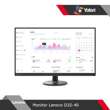 Lenovo Monitor D32-40 31.5 Inch