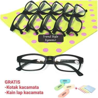 Kacamata Plus Rabun Dekat Pria Wanita - GRATIS KOTAK & LAP Plus 250 Cokelat