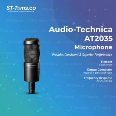 Audio Technica AT2035 / AT 2035 Cardioid Condenser Microphone AT2035