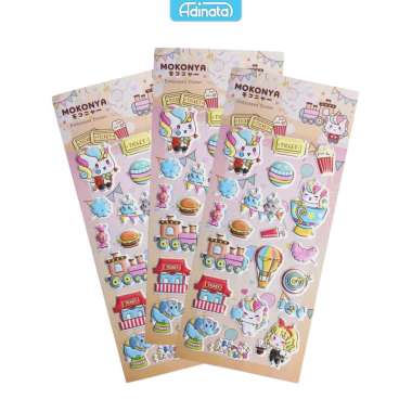 Mokonya Embossed Stickers 2350-6170 - Adinata / Sticker