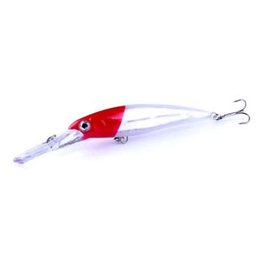 GST Umpan pancing minnow bait 3D eyes Fishing Lure Casting Laut Buatan 2#