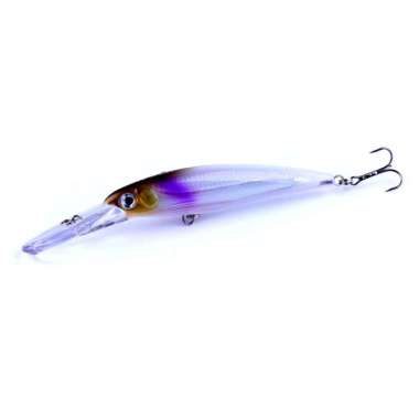 GST Umpan pancing minnow bait 3D eyes Fishing Lure Casting Laut Buatan 5#