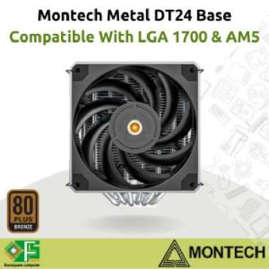 CPU Cooler Montech Metal DT24 Base | HSF CPU Air Cooler