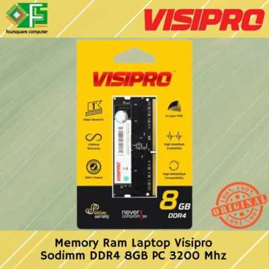 Memory Ram Laptop Sodimm DDR4 8GB PC 3200 Mhz Visipro