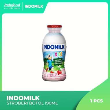 Indomilk Stroberi Botol 190mL