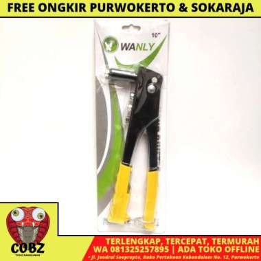 10 IN / WANLY Tang Hand Riveter Tembakan Paku Keling Aluminium