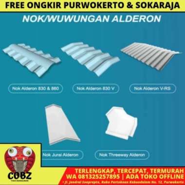 ALDERON 3 THREE WAY Nok Wuwungan Atap U PVC White Doff Lembar