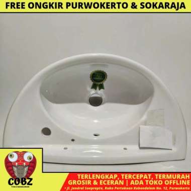 DUTY KECIL WASTAFEL TEMPAT CUCI TANGAN KERAMIK PUTIH