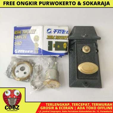 FREDER 640 KUNCI GRENDEL PINTU KODOK OTOMATIS RIM NIGHT LATCH