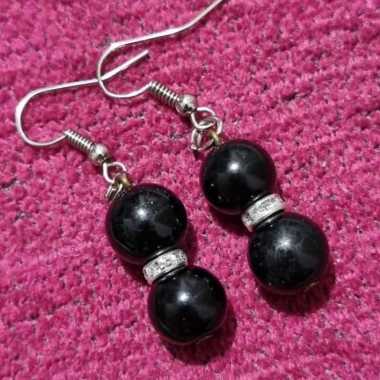 Anting Mutiara / Anting Hijab Mutiara Mutiara Hitam