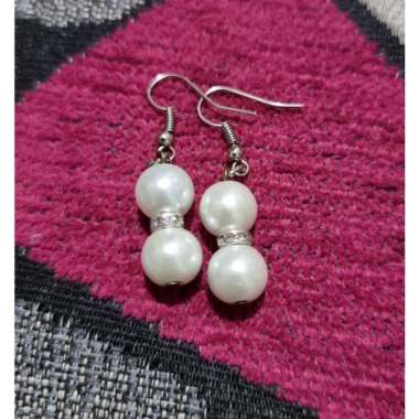 Anting Mutiara / Anting Hijab Mutiara Mutiara Putih