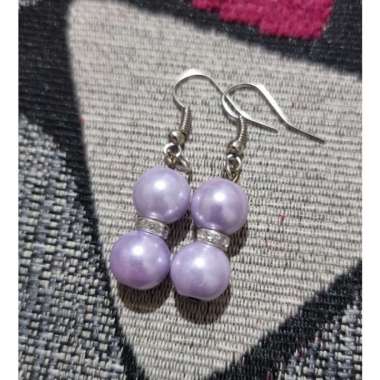 Anting Mutiara / Anting Hijab Mutiara Mutiara Ungu