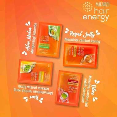 Makarizo Creambath Hair Energy Fibertherapy Creambath Sachet 30ml Royal Jelly