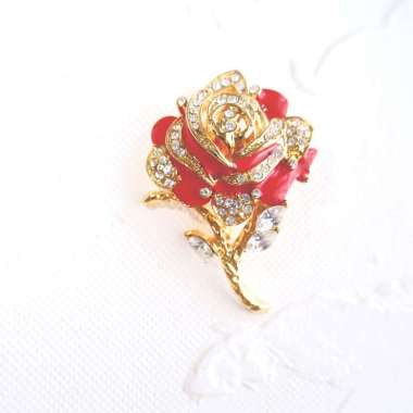 1901 Jewelry Bros Rose Swarovski Lapis Emas Hitam