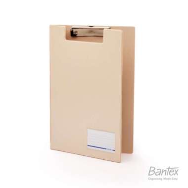 Bantex Clipboard with Cover F4/Folio Clipfolder - 4211 Peach