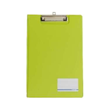 Bantex Clipboard with Cover F4/Folio Clipfolder - 4211 Lime