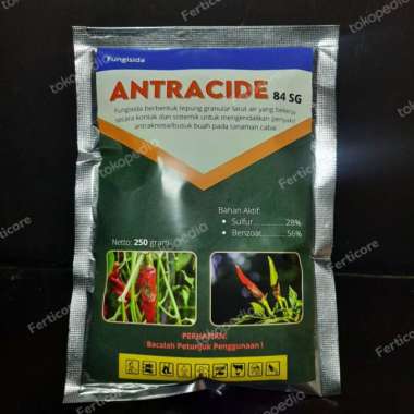ANTRACIDE 84 SG 250 gram Fungisida Antraknosa Patek Cacar Busuk Buah Multicolor