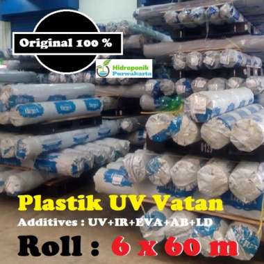 Plastik UV Vatan 1 Roll Lebar 6 Meter 14 Persen 200 Mikron Original