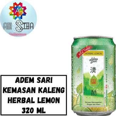 Adem Sari Ching Ku Kaleng 320 ML Herbal Lemon Tea Sparkling Lemon