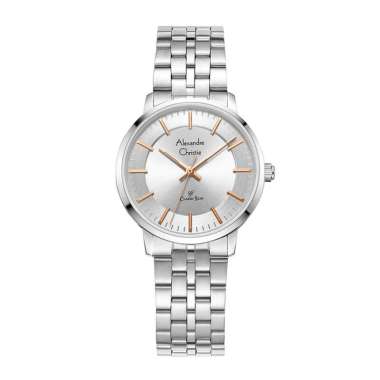 Jam Tangan Wanita Alexandre Christie AC 8692 / AC 8657 Rantai Original 8692-ROSEGOLD WHITE