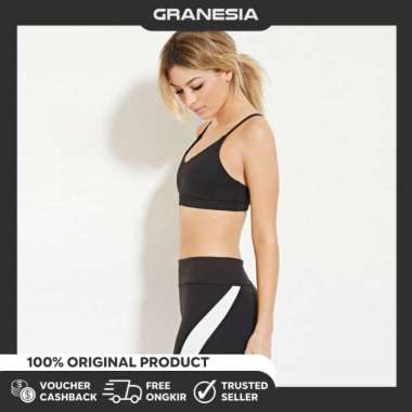 Forever 21 Webbed Sport Bra FSB048|Sport Bra Fitness Olahraga Yoga Bra M
