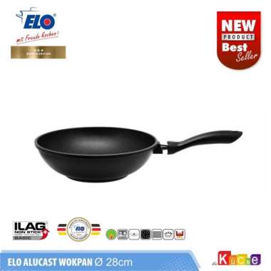 ELO GERMANY WOK PAN ALUCAST 28 CM WAJAN ANTI LENGKET