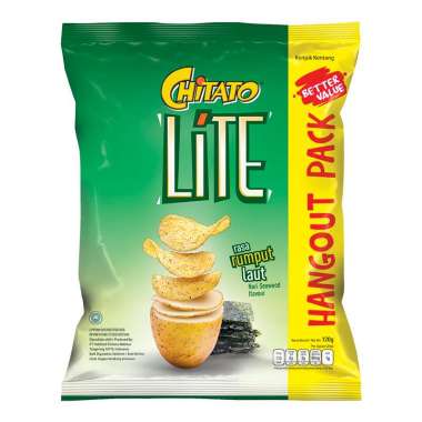 Promo Harga Chitato Lite Snack Potato Chips Seaweed 120 gr - Blibli