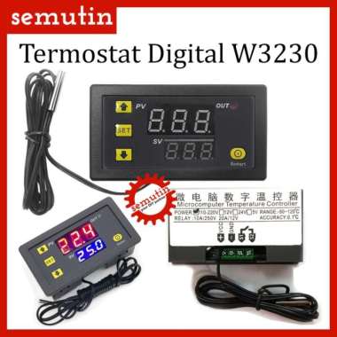 TERMOSTAT DIGITAL W3230 / AC 110-220V / DC 12V / THERMOSTAT PENGONTROL DC 12V