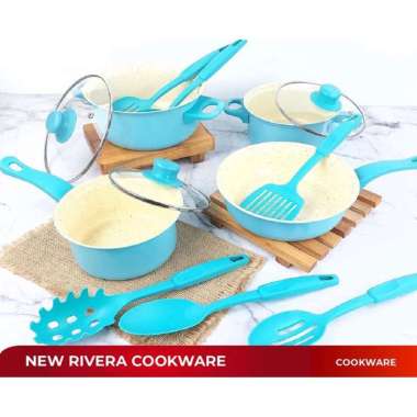 ZS ALAT MASAK 1 SET ISI 13 PCS WARNA WARNI / PANCI STAINLESS STEEL COOKWARE FREE PACKING DUS VD COOK