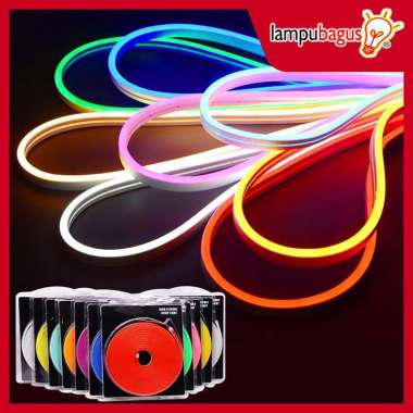Lampu Led Strip Neon Flexible 12V / Neon Flexible 12V Lampu LED Selang 5 Meter Merah