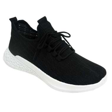 Dr. Kevin Sepatu Sneakers Sport Olahraga Kets Pria Flyknit 889-065 Hitam 43