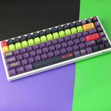KEYCAPS PBT EVANGELION ADAM CHERRY PROFILE SUBLIM MECHANICAL KEYBOARD