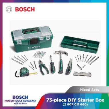 Mata Bor & Mata Obeng Set Bosch 73 pcs DIY Starter Box